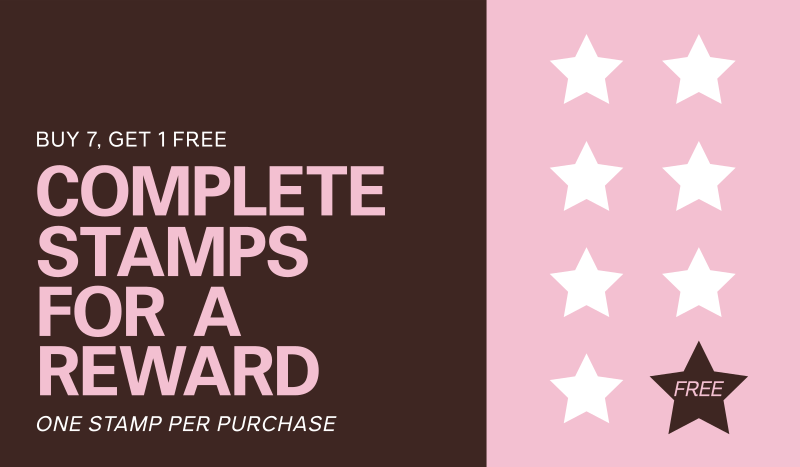 Modern Stamp Reward Business Card