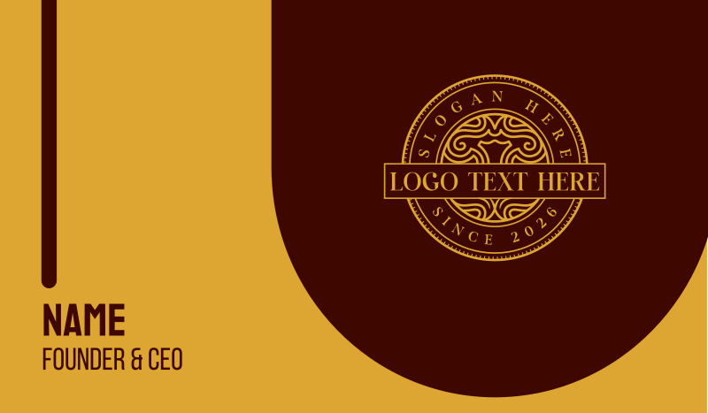 Luxury Premium Brewery Business Card